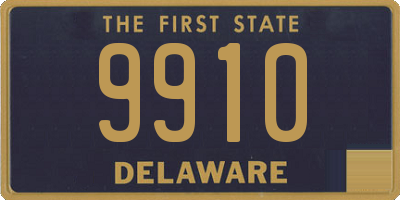 DE license plate 9910