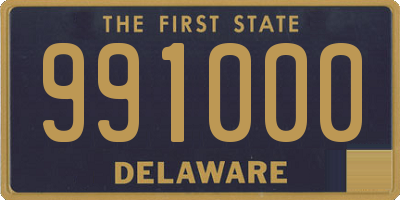 DE license plate 991000