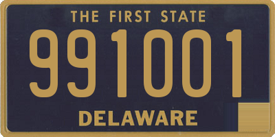 DE license plate 991001