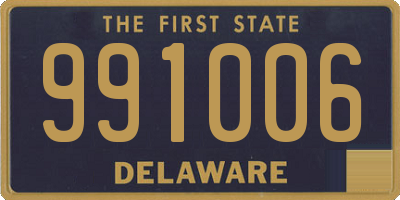 DE license plate 991006