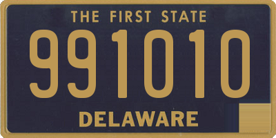 DE license plate 991010