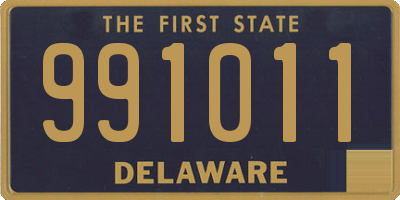 DE license plate 991011