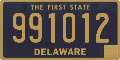 DE license plate 991012