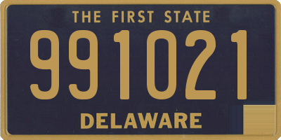 DE license plate 991021