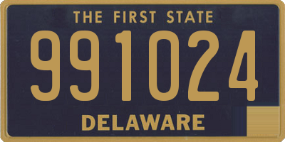 DE license plate 991024