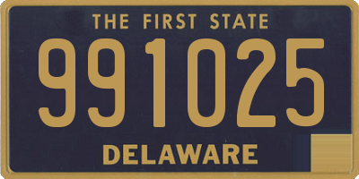 DE license plate 991025