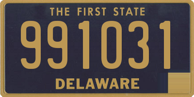 DE license plate 991031