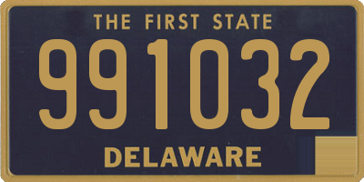 DE license plate 991032