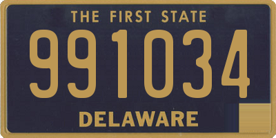 DE license plate 991034