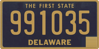 DE license plate 991035