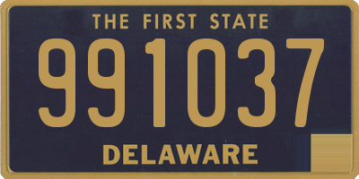 DE license plate 991037