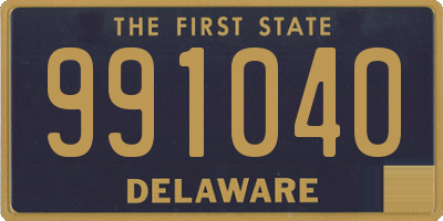 DE license plate 991040