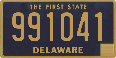 DE license plate 991041