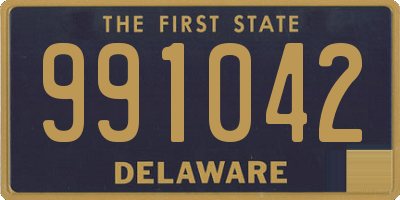 DE license plate 991042