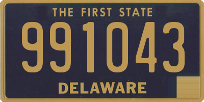 DE license plate 991043