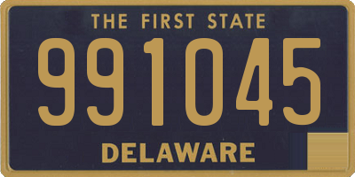 DE license plate 991045