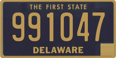 DE license plate 991047