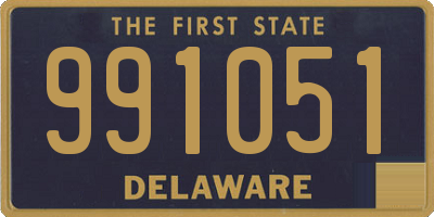 DE license plate 991051