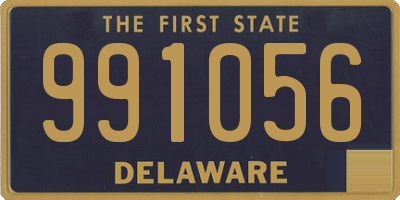 DE license plate 991056