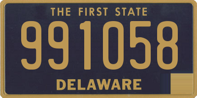 DE license plate 991058