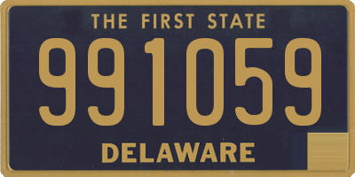 DE license plate 991059