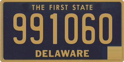 DE license plate 991060