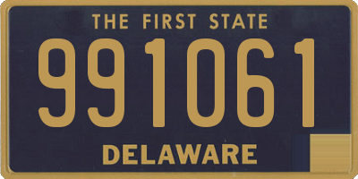 DE license plate 991061