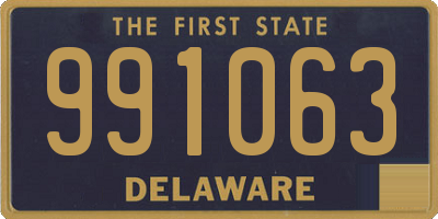 DE license plate 991063