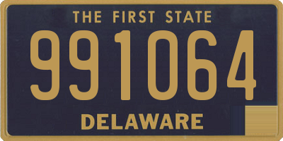 DE license plate 991064