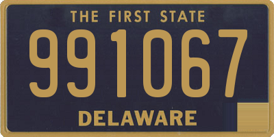 DE license plate 991067