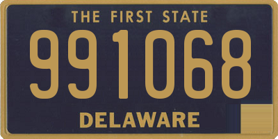 DE license plate 991068