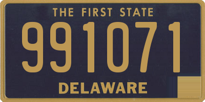 DE license plate 991071