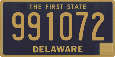 DE license plate 991072