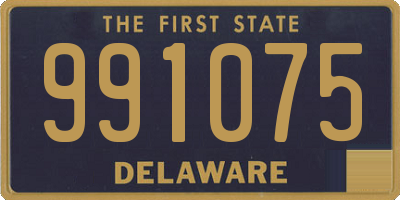 DE license plate 991075