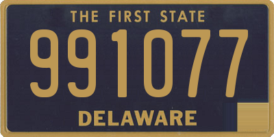 DE license plate 991077