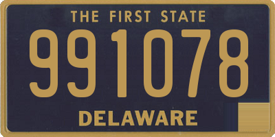 DE license plate 991078