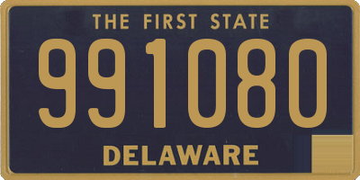 DE license plate 991080