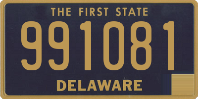 DE license plate 991081