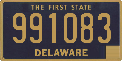 DE license plate 991083