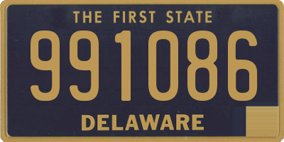 DE license plate 991086