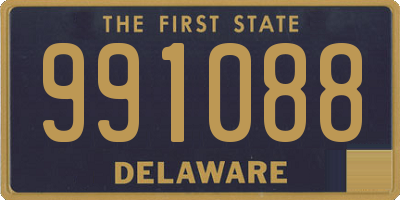 DE license plate 991088