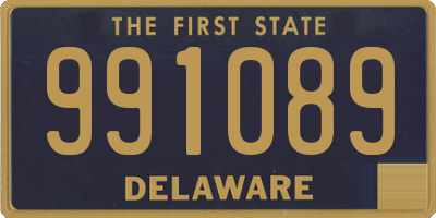 DE license plate 991089