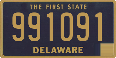 DE license plate 991091