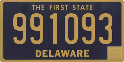 DE license plate 991093