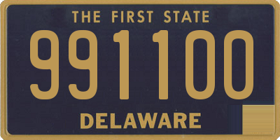 DE license plate 991100