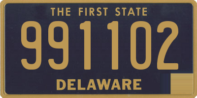 DE license plate 991102