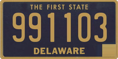 DE license plate 991103