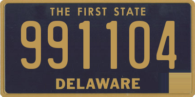 DE license plate 991104