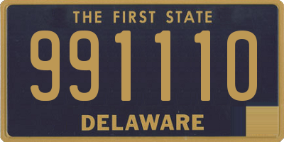 DE license plate 991110