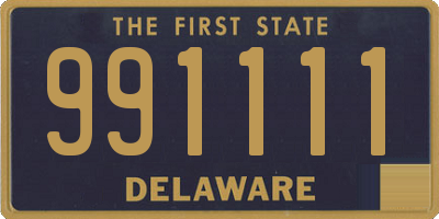 DE license plate 991111